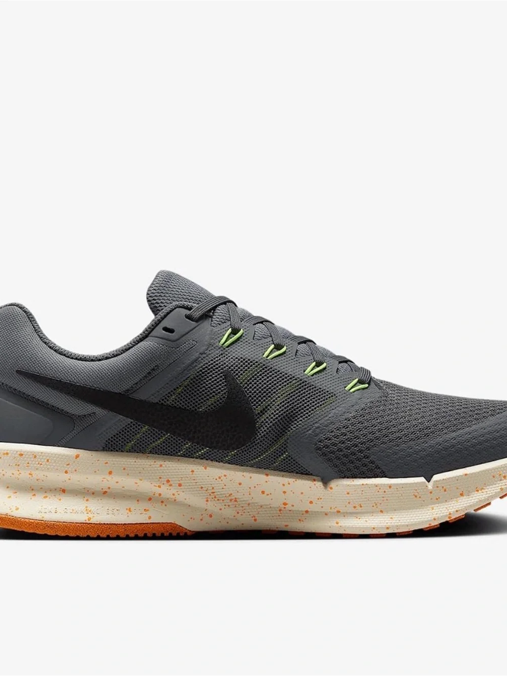 Nike Women’s Run Swift 3 Running Shoes Sneakers Size 9.5 & 10 Grey/ Black/Orange